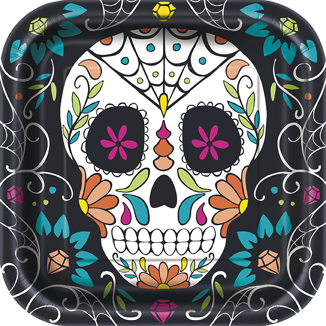 Plato 10 Skull Day Dead C/8