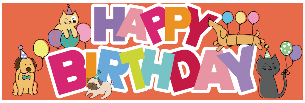 65 Banner Bday Pets