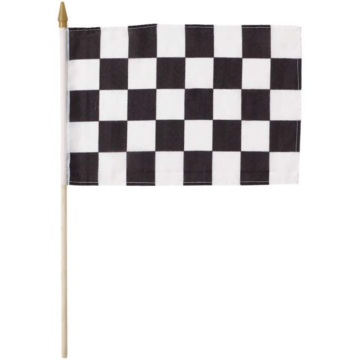 Bandera Plastica Black and White Check