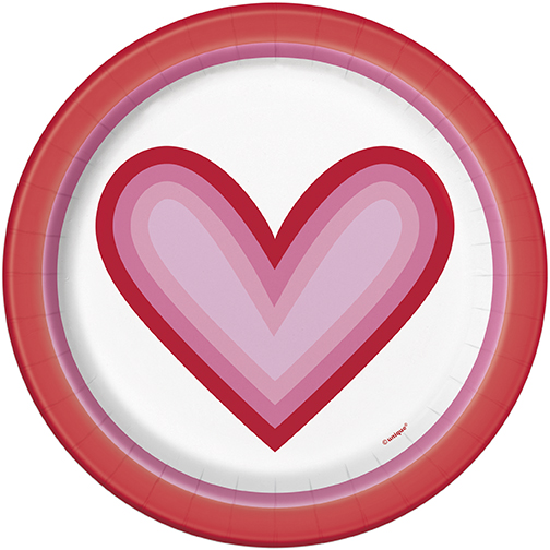 Plato 7 Retro Valentine Hearts C/8
