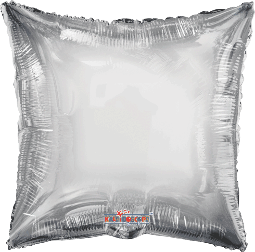 Cuadrado Plata Solido 22"