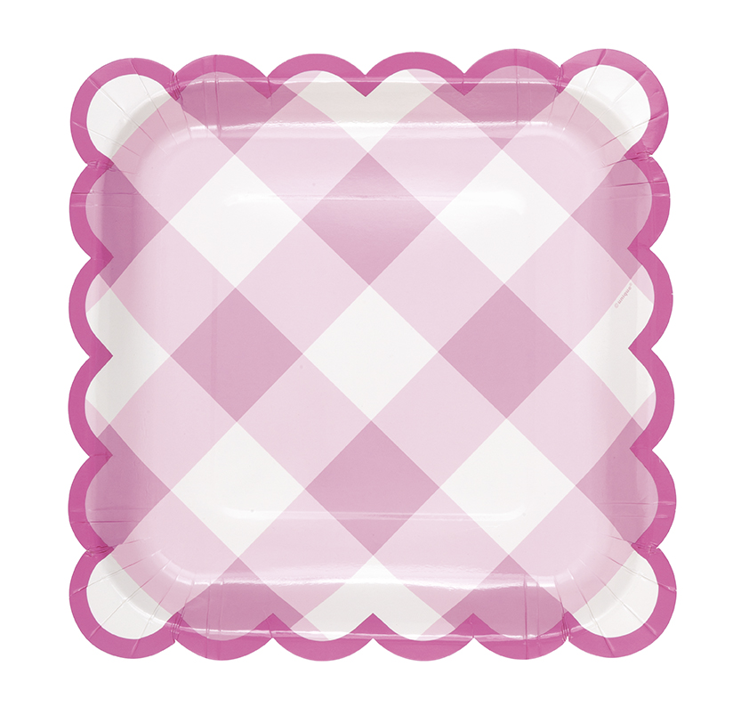 Plato 9 Pastel Gingham C/8