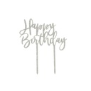 Cake Topper sil acrylic happy birthday