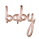 Foil Ballon rose gold 'baby'