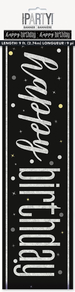 Glitz Black Prism Banner 9ft