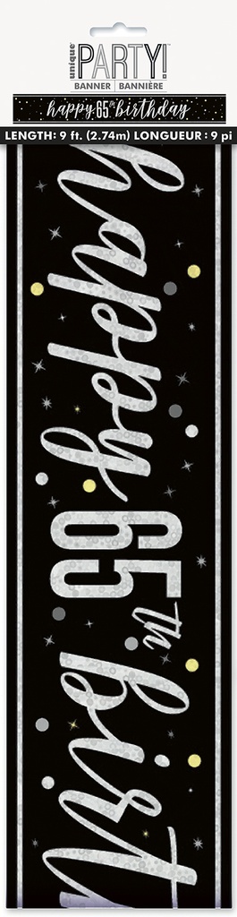 Glitz Black Prism Banner 9ft 65s