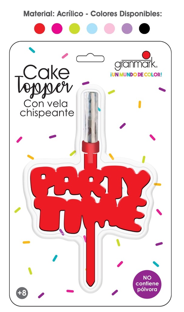 Cake Topper C/Vela