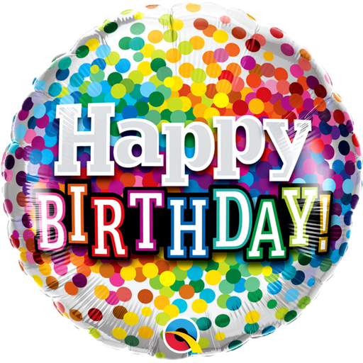 [QTX.18.49493] 03 Arcoíris de Cumpleaños con Confeti