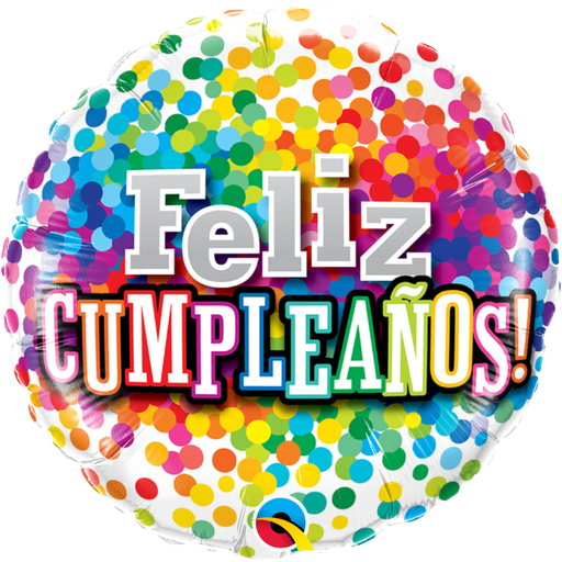 [QTX.18.89068] 07 Cumpleaños Arcoíris de Confeti