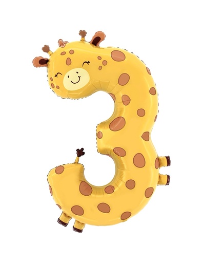 [P5.853-P] The Puppyloons - Number 3 Giraffe