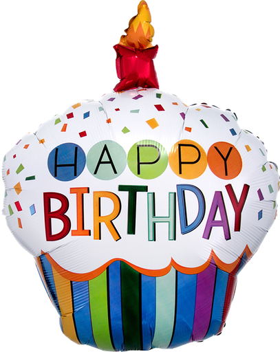[CNV.SSH34442] 10 Rainbow Birthday Cupcake
