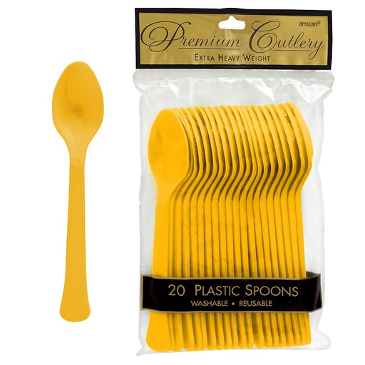[P11.8892/4] Cucharas Amarillo Brillante C/20