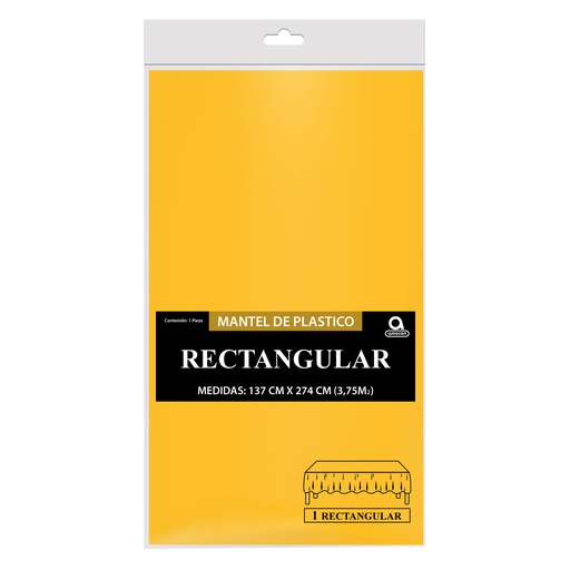 [P11.8869/4] Mantel Rectangular Amarillo Brillante