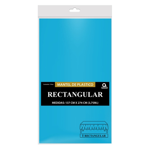 [P11.8869/14] Mantel Rectangular Azul Caribe