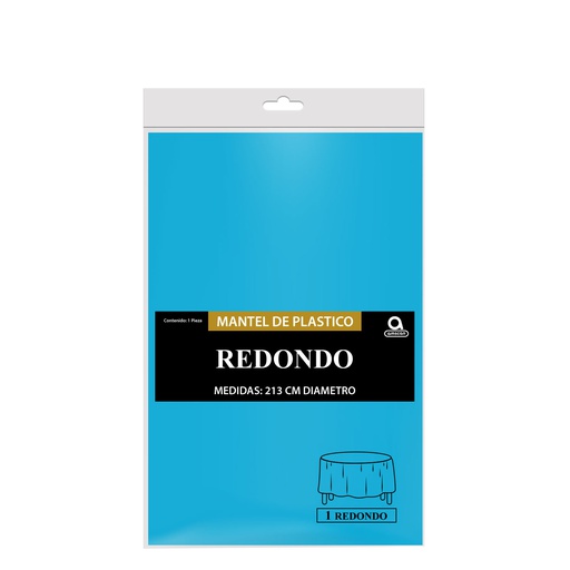 [P11.8870/14] Mantel Redondo Azul Caribe