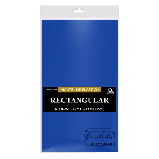 [P11.8869/13] Mantel Rectangular Azul Rey