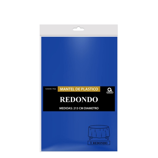 [P11.8870/13] Mantel Redondo Azul Rey