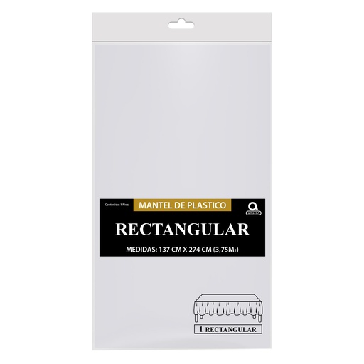 [P11.8869/2] Mantel Rectangular Blanco