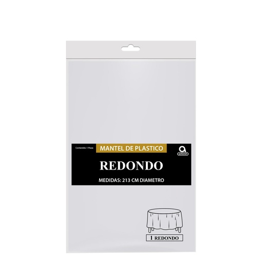 [P11.8870/2] Mantel Redondo Blanco