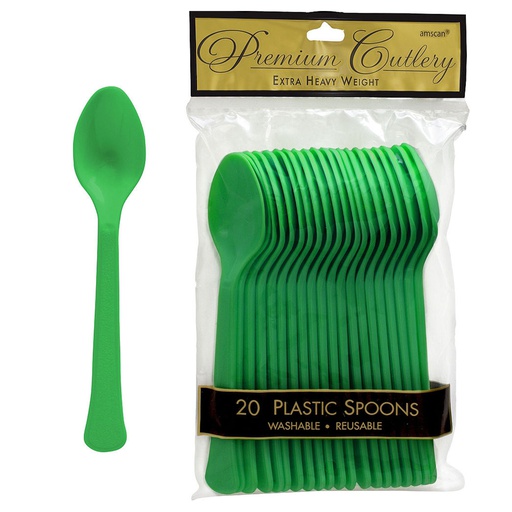 [P11.8892/15] Cucharas Verde Bandera C/20