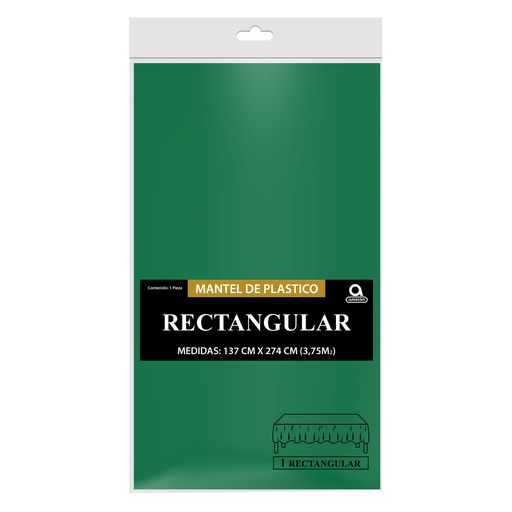 [P11.8869/15] Mantel Rectangular Verde Bandera