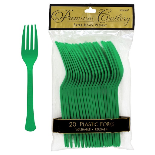 [P11.8893/15] Tenedores Verde Bandera C/20