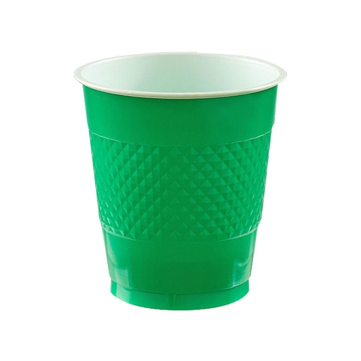 [P11.8885/15] Vaso Plastico 12oz Verde Bandera C/20