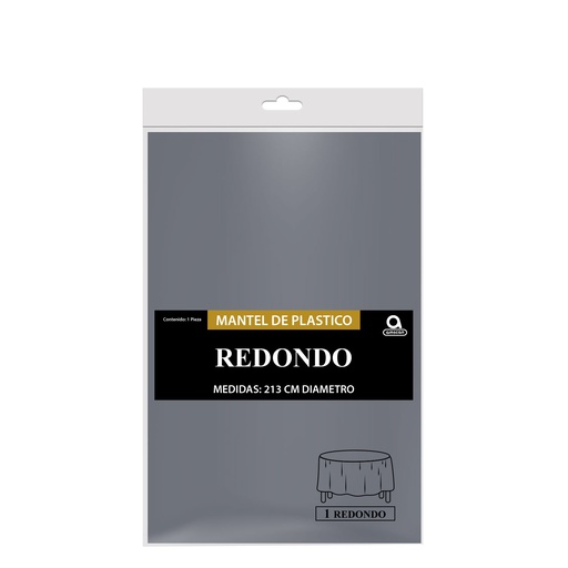 [P11.8870/18] Mantel Redondo Plata