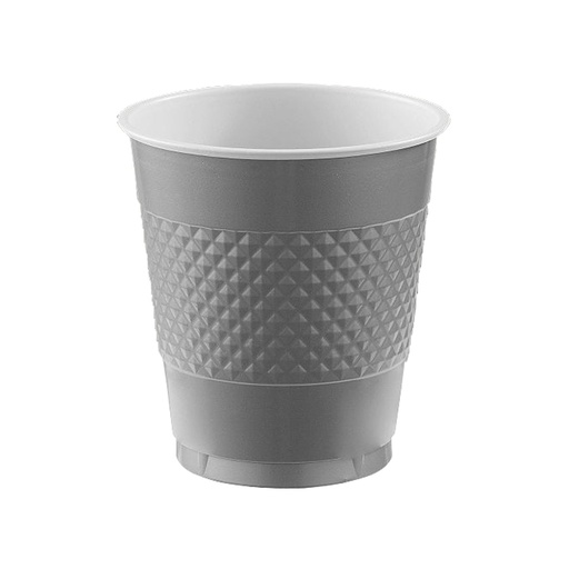 [P11.8885/18] Vaso Plastico 12oz Plata C/20