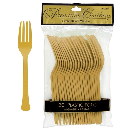 [P11.8893/19] Tenedores Oro C/20