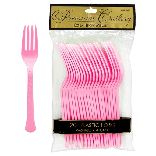 [P11.8893/7] Tenedores Rosa Bebe C/20