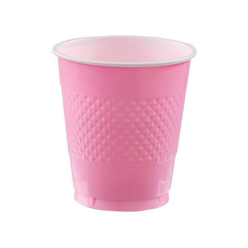 [P11.8885/7] Vaso Plastico 12oz Rosa Bebe C/20