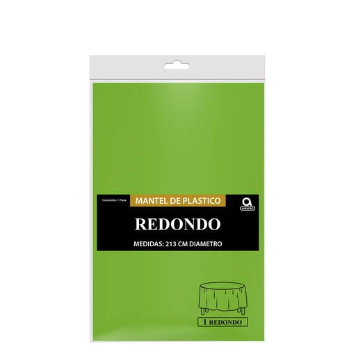 [P11.8870/16] Mantel Redondo Verde Kiwi
