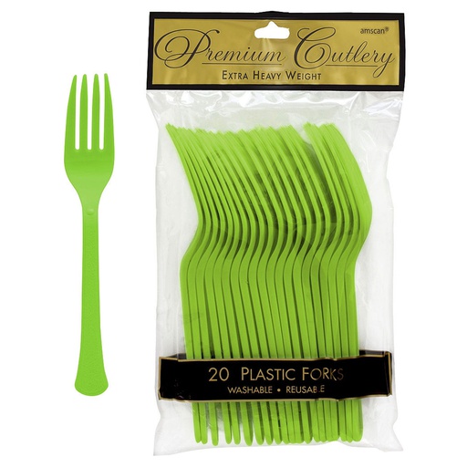 [P11.8893/16] Tenedores Verde Kiwi C/20