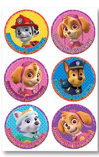 [P10.130/683] Distintivo Paw Patrol Niña C/24