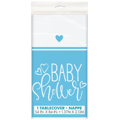 [P1.73383] Mantel Blue Hearts Baby Shower