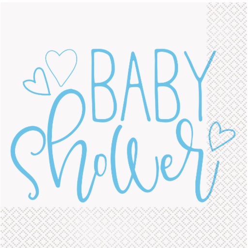 [P1.73382] Serv. Gde Blue Hearts Baby Shower C/16