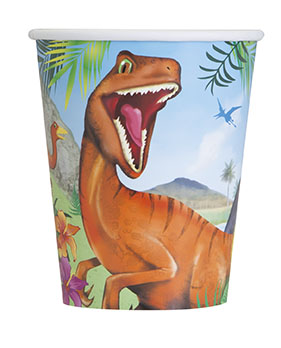 [P1.58316] Vaso 9oz Dinosaur C/8