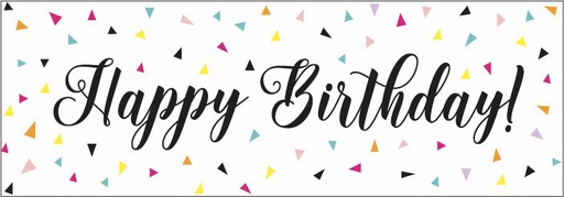 35 Banner Triangle Confetti Birthday
