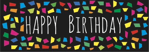36 Banner Colorful Mosaic Birthday