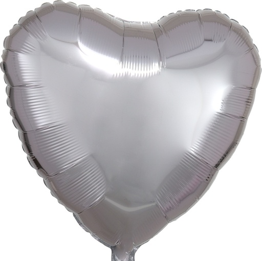 [CNV.S.Corazon.10576/02] 01 Corazon Metálico Plata 18"