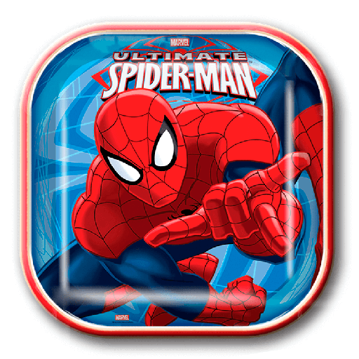[P10.432/469] Plato 9 Spiderman Clasico C/6