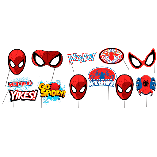 [P10.6071/469] Party Props Spiderman Clasico C/6