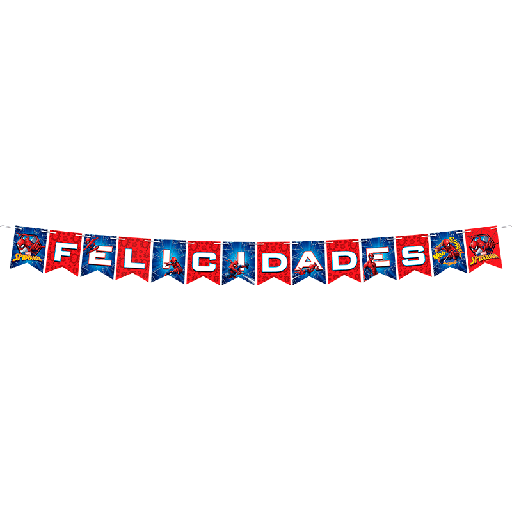 [P10.6186/469] Banderin Spiderman Clasico