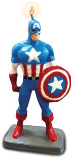 [P10.479/837] Vela Figura Capitan America Avengers