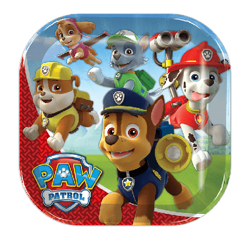 [P10.432/727] Plato 9 Paw Patrol Niño C/6