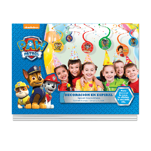 [P10.6072/727] Adorno Espiral Paw Patrol Niño