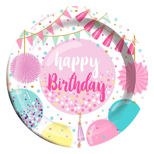 [10.435G/731] Plato 7 Happy Bday Sweet Ballons C/6