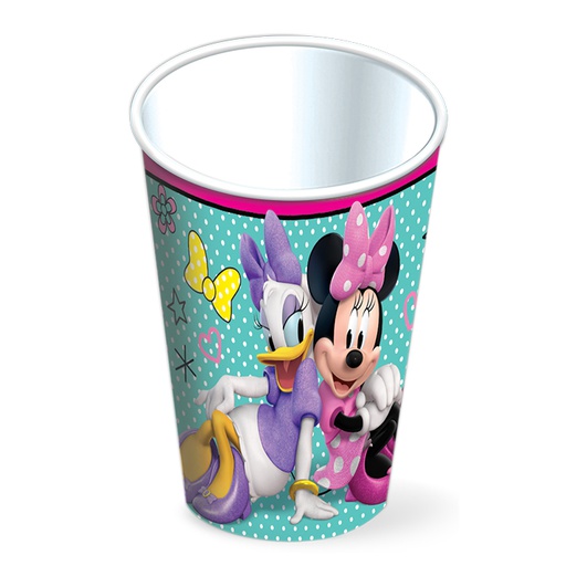 [P10.420/691] Vaso 9oz Minnie Mouse Rosa C/6
