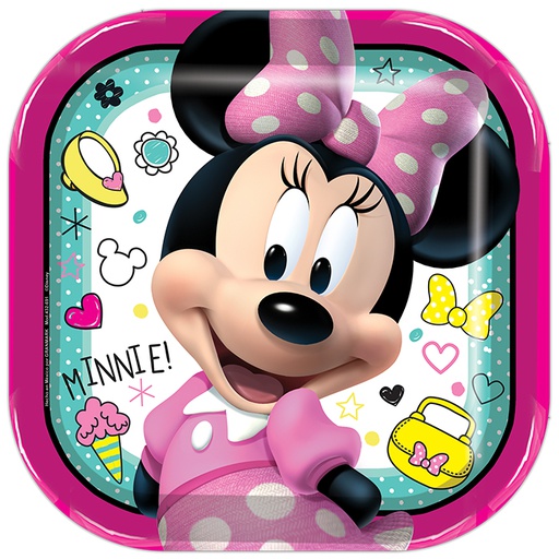[P10.432/691] Plato 9 Minnie Mouse Rosa C/6